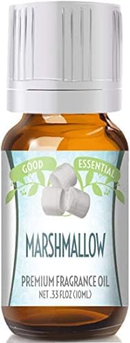 Good Essential Professional Marshmallow Fragrance Oil 10ml (0.33 fl oz) for Diffusers, Candles, Soaps, Lotions, Perfume - Marshmallow Scented Oil