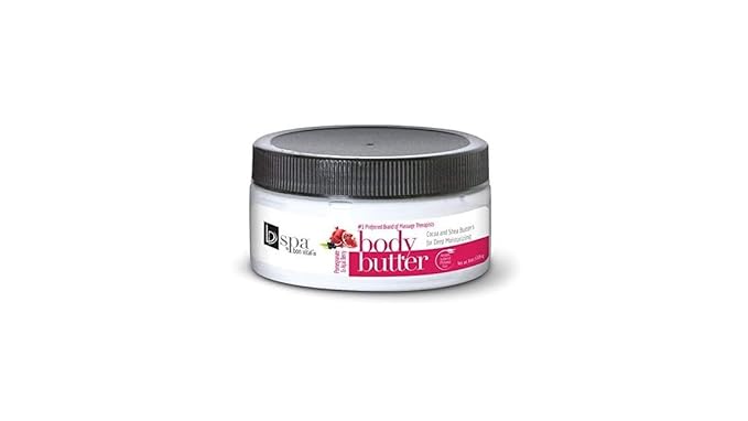 Bon Vital BV Spa Body Butter, Pomegranate Acai Berry Scented Whipped Moisturizer with Cocoa Butter, Shea Butter, & Beeswax, for Women, Moisturizer Cream for Soft Skin