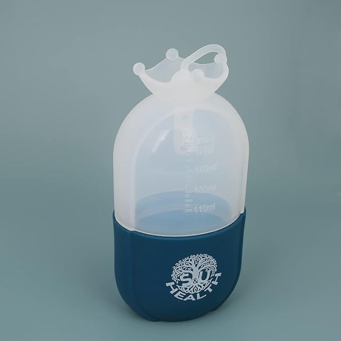 Ice Roller for Face and Eye - Silicone Ice Mold for Face - Cold Facial Massage Roller Skin Care Tools for Eye Puffiness Relief, Brighten Lubricate Shrink Pores, Remove Fine Lines (Dark blue)