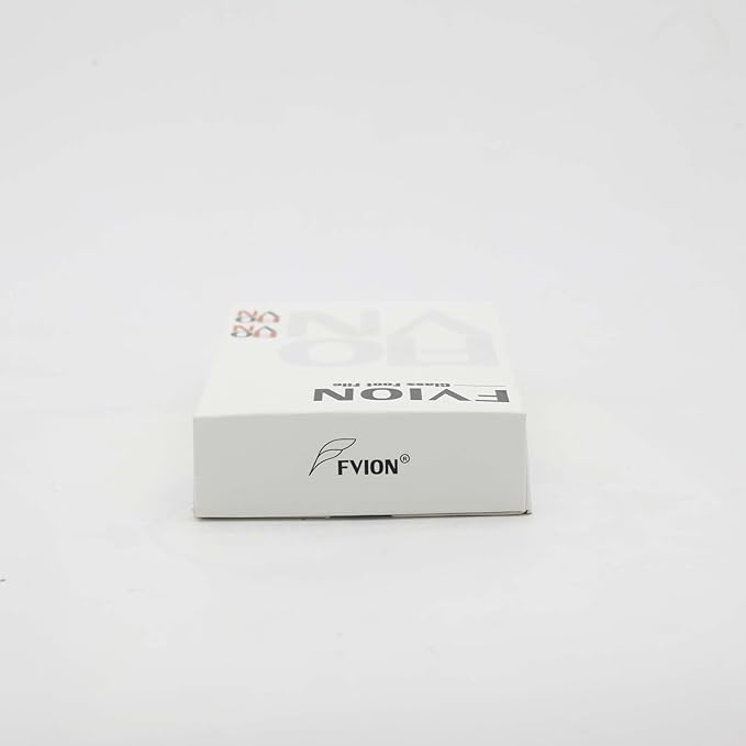 FVION Nano Glass Foot File with Bamboo Handle - Foot Scrubber Dead Skin Pumice Stone for Feet - The Ultimate Gentle Pedicure File Feet Callus Remover (Brown)