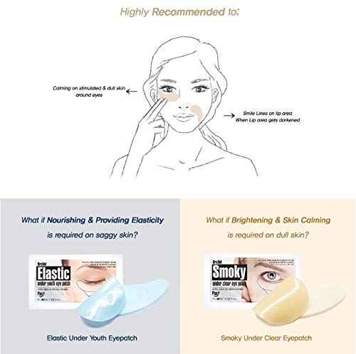 The Orchid Skin Eye Patch Skin Care Eye Masks for Dark Circles Korean Beauty 1oz Orchid Smoky Under Clear Eye Patch Pack of 10