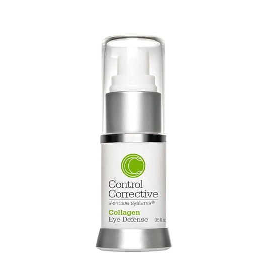 CONTROL CORRECTIVE Collagen Eye Defense, .5 Oz - Soothing & Hydrating Eye Cream, All Skin Types, Lightweight, Elastin, Wheat Germ, Hyaluronic Acid, Skin Brighteners Restore Smoothing To Delicate Areas