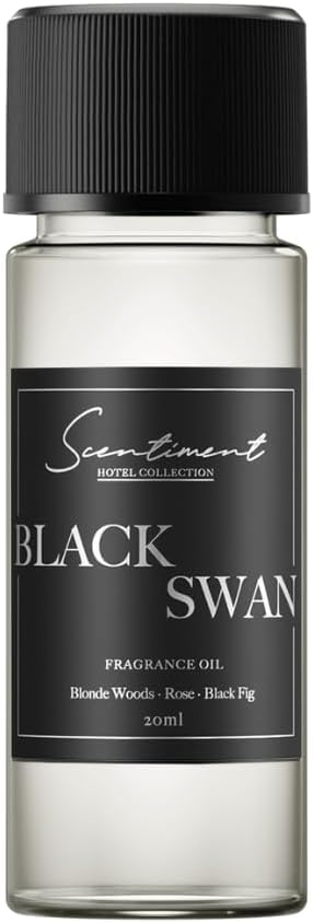 Black Swan Hotel Diffuser Oil | Aromatherapy Home Fragrance | Luxurious Scent with Notes of Blonde Woods, Rose, Black Fig (20 mL)