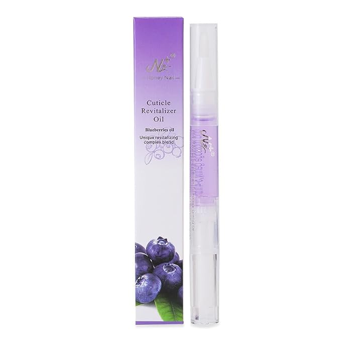 Natural Nail Growth Oil,Nail Growth Oil Pen,Cuticle Oil, Natural Growth Serum For Nails Moisturize -For Growth And Strength, Nail Strengthener For Damaged Nails (Blueberries oil, 0.18 / Fl Oz)