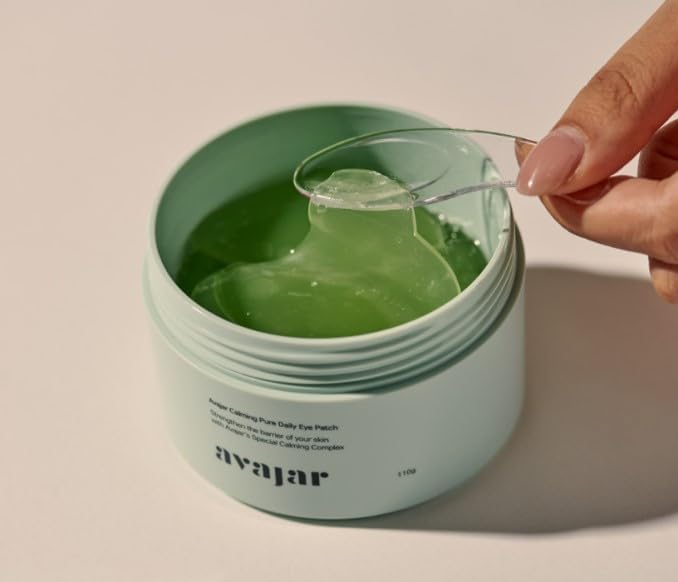 Avajar Calming Daily Eye Patch (90Pcs) - Soothing Korean Skincare Under-Eye, Smile Line Hydrogel Masks with Hyaluronic Acid, Niacinamide & Centella, K-Beauty Mask for Hydration & Relaxation