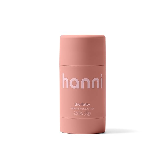 HANNI Fatty Body Moisturizer Stick with Fatty Acids, Travel Size Friendly Solid Lotion for Plumping and Hydration, Fragrance-Free and Safe for Sensitive Skin, 2.5 oz