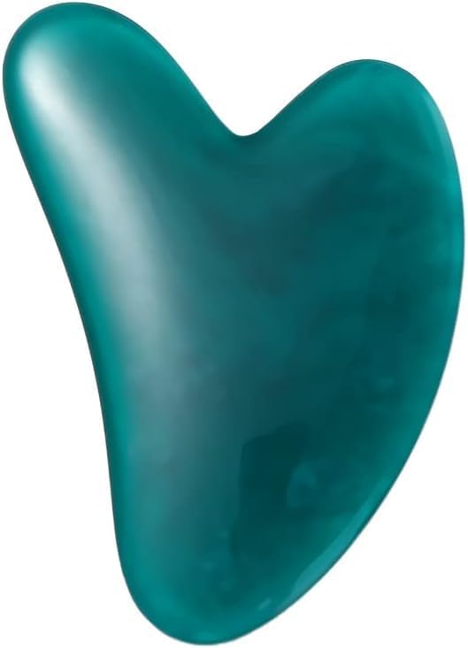 1Pc Green Gua Sha Facial Tools Body Massager SPA Resin Scraping Massage Skin Care Tool Face Slimming Wrinkle Remover Beeswax Scraper Use Safety Small in Size,Sets and Kits,Beauty and Personal Care