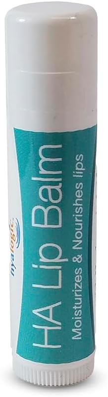 Hyalogic HA Lip Balm - Hyaluronic Acid & Organic, Natural Coconut Oil - Soothes Dry, Chapped Lips - Plumping, Moisturizing & Nourishing - Unflavored - Fragrance & Dye Free - 4.25g - 1 Stick