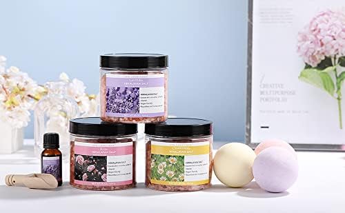 spa luxetique Bath Salts for Soaking, Spa Luxetique Epsom Salts Gifts Set for Women, 3.17lbs Bath Salts for Women, Epsom Salts for Soaking, Mother's Day Christmas Gifts for Woman Mom