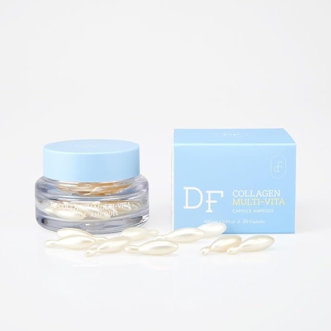 Multi-Vita Capsule Ampoule – Anti-Wrinkle Firming Serum with Hyaluronic Acid, Collagen & Ceramide, Vegan Vegetable Oil Base, Deep Hydration, Korean Skin care, 30 Capsules