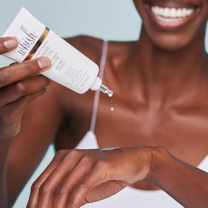 Whish Coconut Milk + Verbena Luminous Body Oil - Moisturizing Scented Body Oil with Peptides - Quick-Drying - Soothes & Firms Skin - 2 fl oz