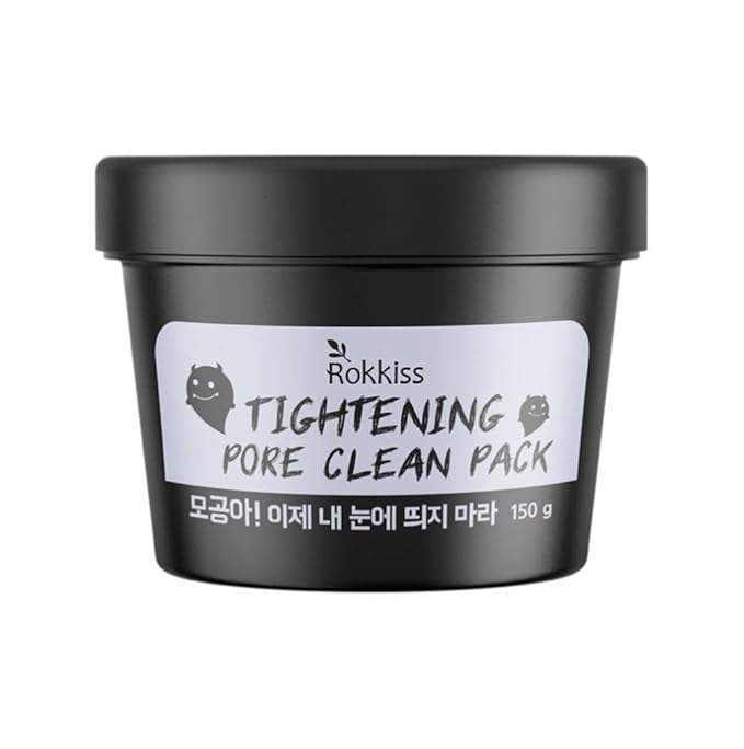 Pore Tightening & Cleaning Mask (5.3oz) - Deep Cleansing Mask for Blackhead Removel, Pore Reducing & Tightening. Kaolin, Allantoin, Bentonite. Korean Skin Care