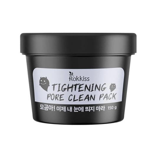Pore Tightening & Cleaning Mask (5.3oz) - Deep Cleansing Mask for Blackhead Removel, Pore Reducing & Tightening. Kaolin, Allantoin, Bentonite. Korean Skin Care