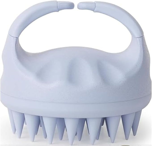 Scalp Massager for Hair Growth with Soft Silicone Britles Exfoliating Scalp for Dandruff and Dry Scalp Wet and Dry Hair Care Brush (Ligth Blue)