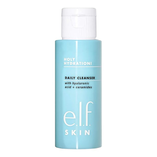 e.l.f. SKIN Holy Hydration! Daily Cleanser Mini, Face Cleanser For Washing Away Excess Oil, Impurities & Makeup, Made With Hyaluronic Acid, Vegan & Cruelty-Free