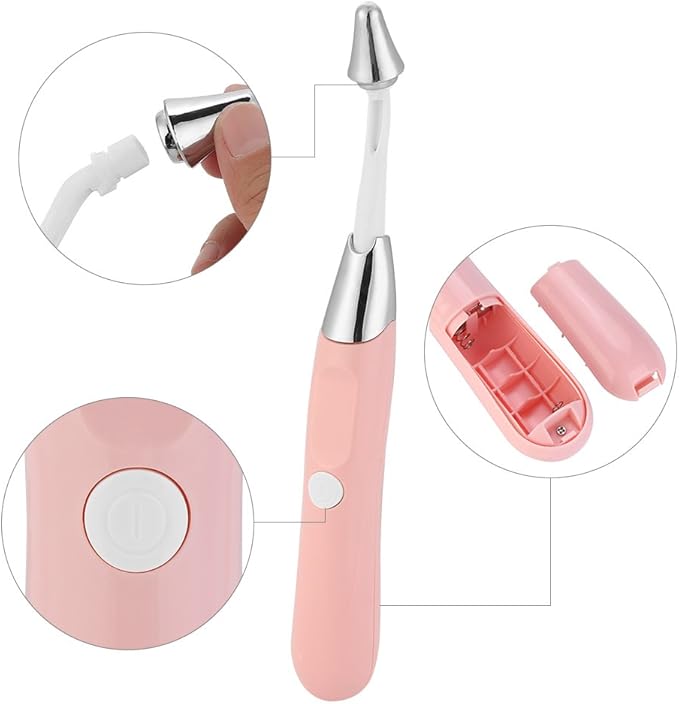 6 in 1 Electric Face Nose Massager, Body Wrinkle Tighten Skin Massage Tool