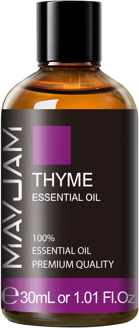 Thyme Essential Oil 30ML, Pure Essential Oils for Massage, Diffusers, Thyme Oil for Soap Candle Making (1.01FL.OZ Bottle)