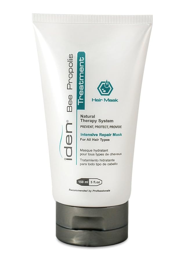 IDEN Bee Propolis Treatment Hair Mask for Damaged Hair, Fortifies Weakened Hair, Deep Hydration, 5 fl.oz