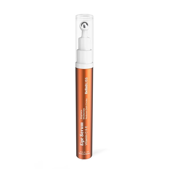 BellaBLISS Vitamin C & Vitamin E Eye Serum ā Hydrating Under Eye Roller for Puffiness, Wrinkles & Dark Circles ā Lightweight Cooling Formula ā 0.5 fl.oz / 15 ml ā Pack of 1