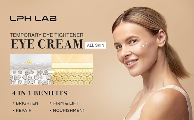 Instant Eye Bag Tightening Cream: Temporary Under Eye Puffiness Firming Removal - Rapid Tightener Reducer Treatment for Senior Men and Women, 0.5oz