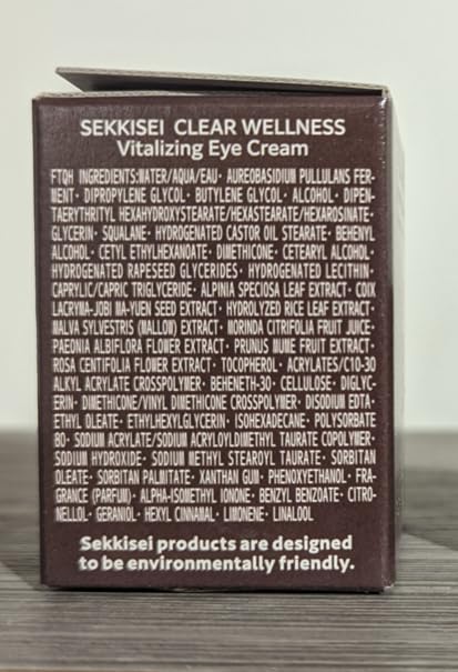SEKKISEI CLEAR WELLNESS Vitalizing Eye Cream 0.53 Ounce