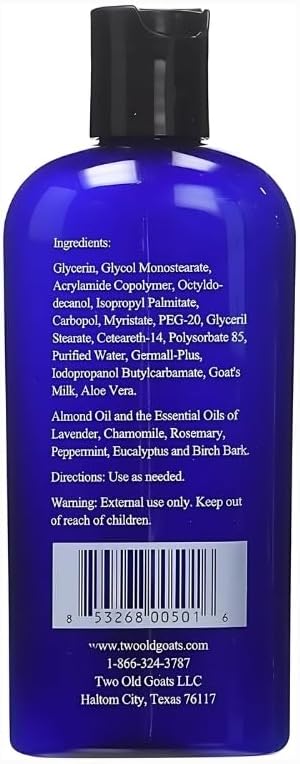 Two Old Goats Essential Oil Lotion 4 oz Bundle with Nail Clipper - Moisturizing Lotion with Lavender, Chamomile, Eucalyptus, and More for Soothing Skin Care - Gift Set (3 Items)