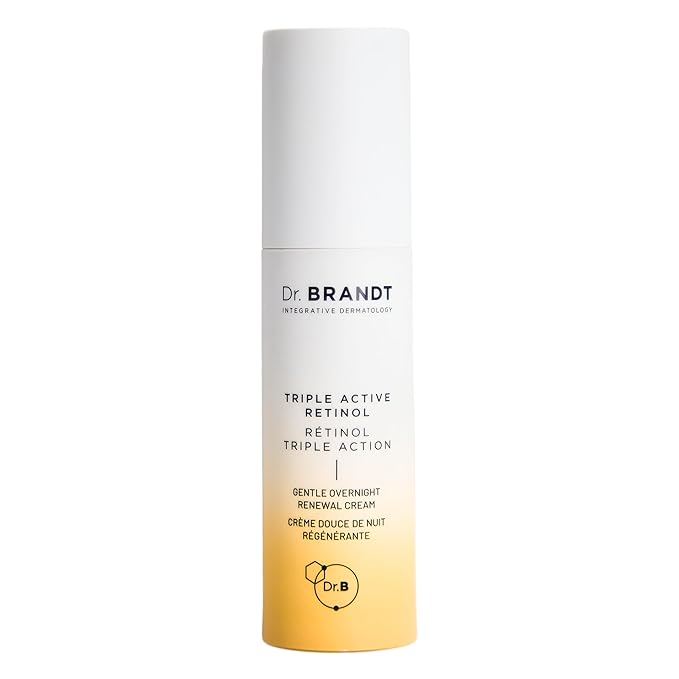 Dr. Brandt Bright This Way Triple Active Retinol - Gentle Overnight Renewal Cream - Reduces Wrinkles & Discoloration, Illuminates & Hydrates - 1 oz