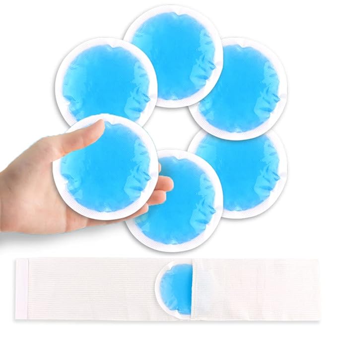 NEWGO Bundle of Cold Gel Eye Mask and Round Ice Pack