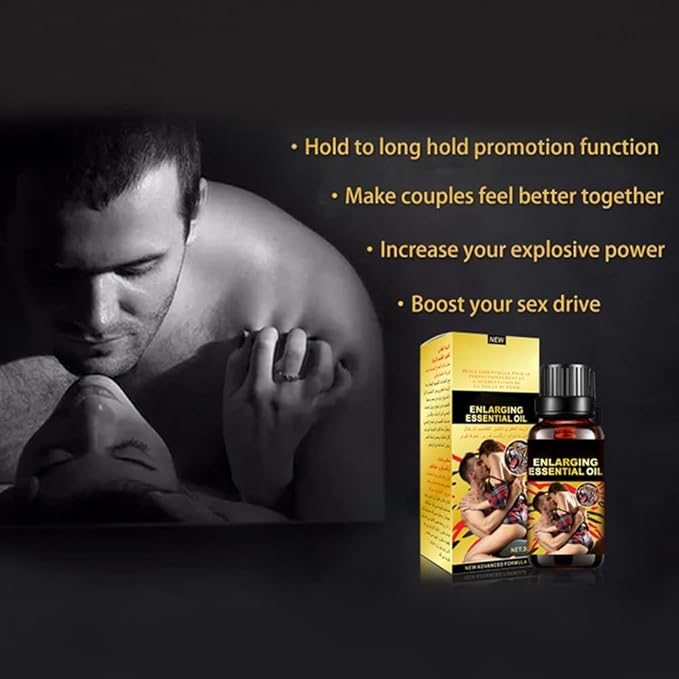 3Pcs Men's Erotic Massage Essential Oil for Sex, Sexual Enhancement Erection Cream, Penisgrowth Oil Longer Thicker, Penis Energy Massage Essence Oiyl, for Care Delay Performance Boost Strength