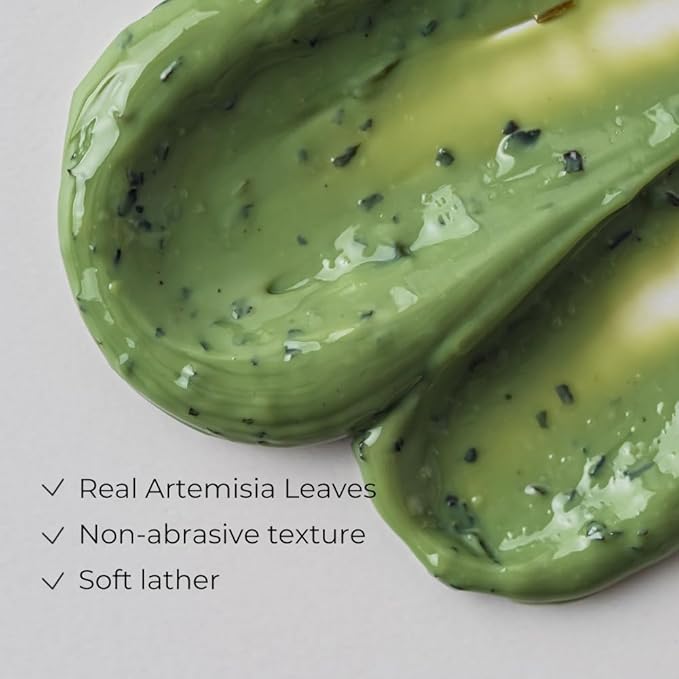 Artemisia Steam Mask – Korean Warming Clay Mask for Deep Pore Cleansing, Acne Control & Oil Balancing, Kaolin & Centella for Inflamed, Oily & Acne-Prone Skin, Detoxifying, 1.76 oz.