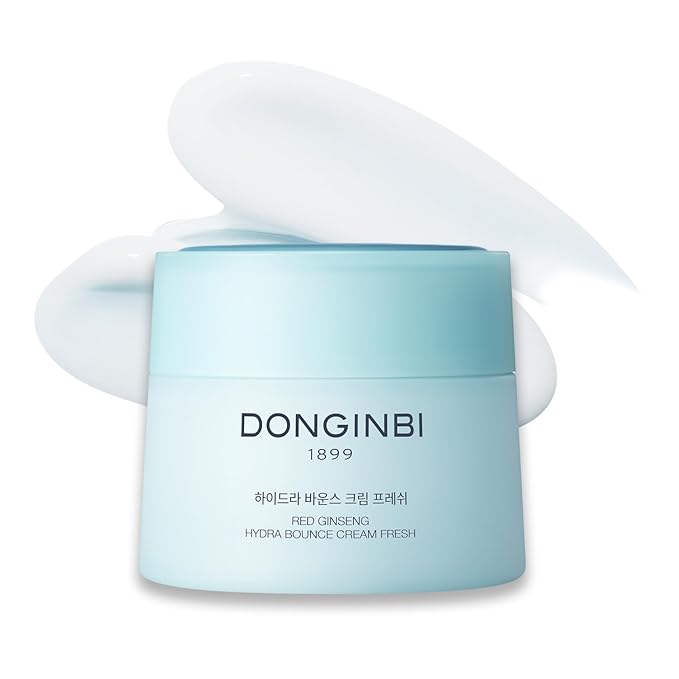 Donginbi Red Ginseng Hydra Bounce Cream Fresh - Mother's Day Gifts, Korean Red Ginseng Skin Moisturizing Face Cream for Dry and Oily Skin, 0.84 oz / 25 ml