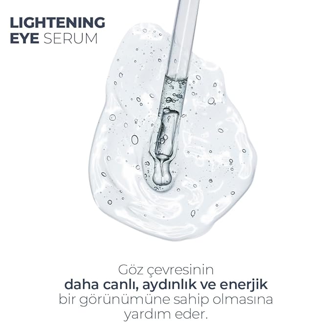 Lightening Serum – Caffeine & Vitamin C Under Eye Treatment for Dark Circles, Puffiness, Fine Lines – Hydrating & Brightening Eye Contour Serum – 30ml