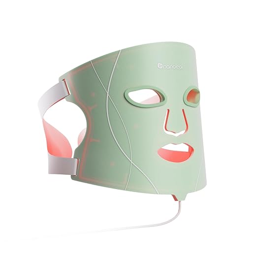 Nanoleaf LED Light Therapy Face Mask - Red Light Therapy, Blue Light Therapy Mask, Infrared, Portable Skincare Tool, Reduce Wrinkles Mask, Reduce Acne Device, Other Skin Concerns