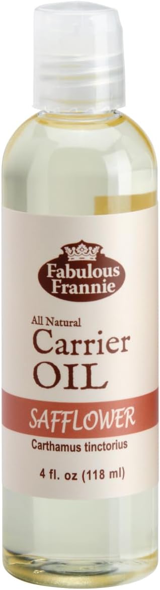 Fabulous Frannie Safflower Carrier Oil Base Oil for Aromatherapy, Essential Oil or Massage 4oz (Pack of 1)