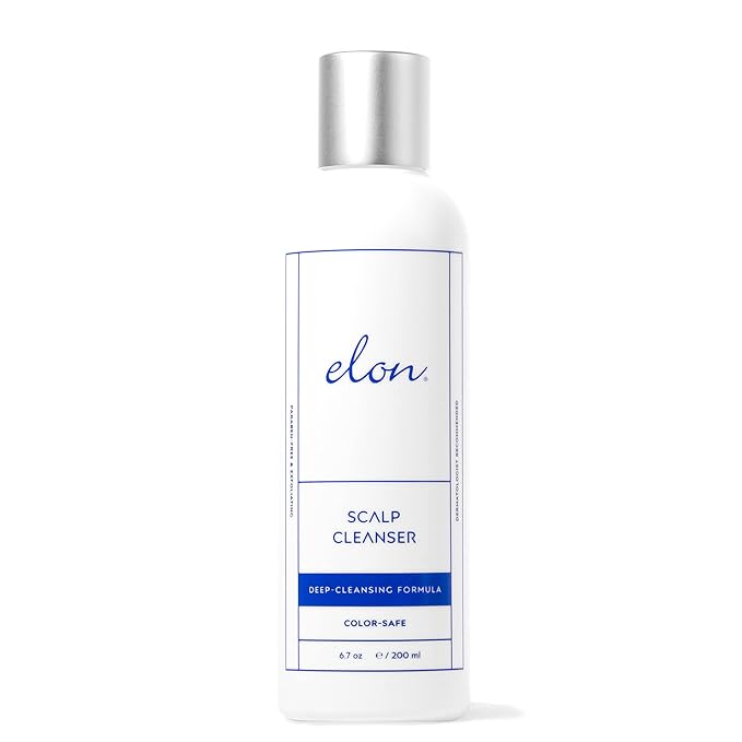 Elon Thinning Hair Scalp Cleanser - Revitalizing & Exfoliating Scalp Treatment for Hair Growth – For Women & Men – Color Safe & Paraben Free (6.7 Oz.)
