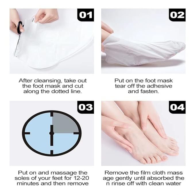 Foot Peel Mask 6 Pack,Foot Spa Foot Care For Women Peel Mask With Lavender For Men And Women Feet Peeling Mask Exfoliating, Callused Foot Mask Peel,Foot Mask For Dry Dead Skin,Remove Dead Skin