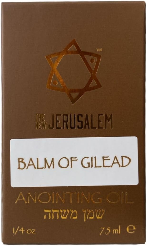 Balm of Gilead Anointing Oil from Israel, Holy Spiritual Oils Bottles from Jerusalem Blessed, Handmade with Natural Ingredients and Blessed for Wedding Ceremony, Religious Use, 0.25 Fl Oz