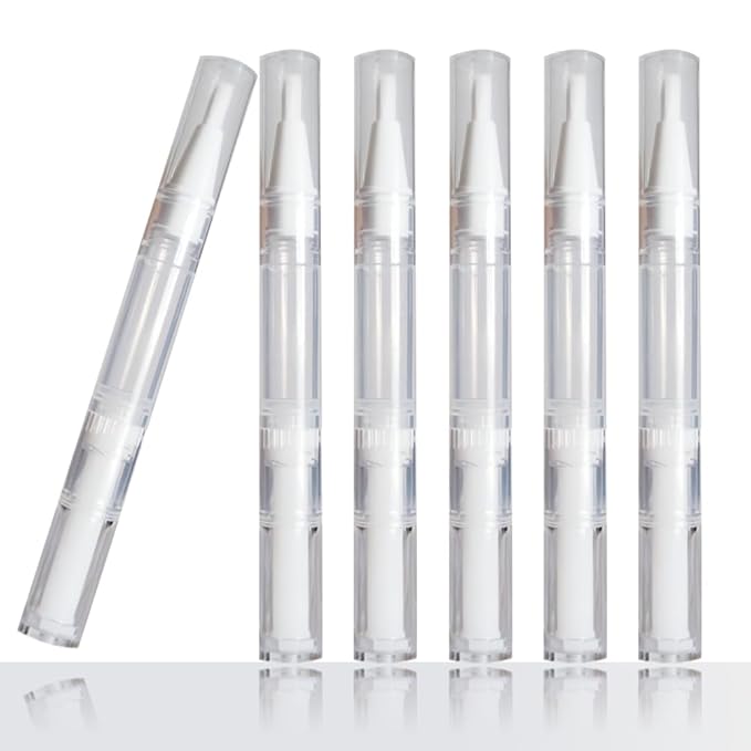 12 Pack 3 Ml Transparent Twist Pens Empty with Brush ,Cuticle Oil Bottles Empty,Cuticle Oil Pen Empty for Lip Gloss Nail Polish Eyelash Growth Liquid