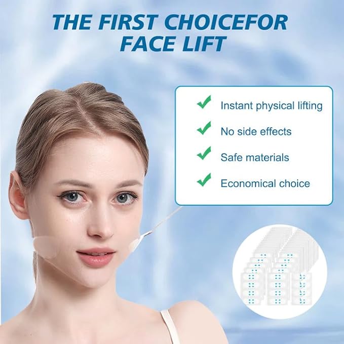 160PCS Invisible Face Lifting Tape ,neck less,eye lift tape,Eye Wrinkles,Neck Tape,Instant Lift, Wrinkle-Free,Creates A vShaped Face,Comfortable and Reusable Anti Aging Solution,Essential for Beauty