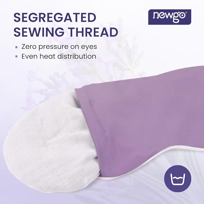 NEWGO Bundle of Cooling Eye Mask and Microwave Heated Eye Mask