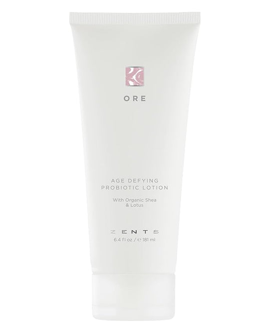 Zents Age-Defying Probiotic Body & Hand Lotion (Ore) | Moisturizing Lotion with Hyaluronic Acid & Organic Shea Butter | Nourishes & Hydrates Skin | 6.4 fl oz