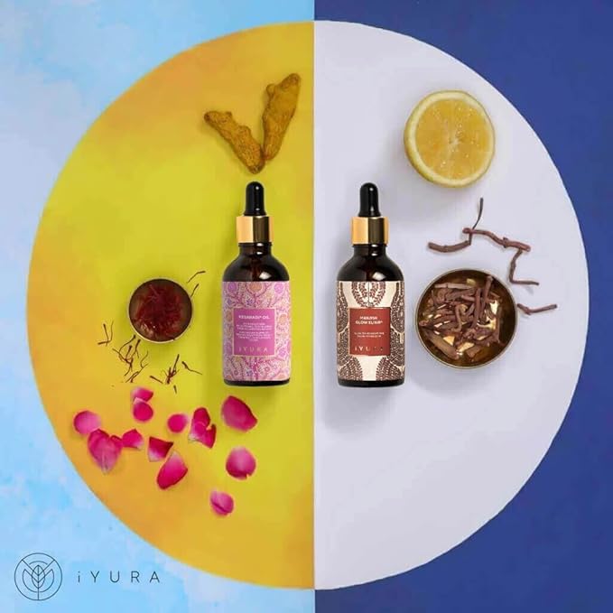 The Ayurveda Experience Day & Night Face Oils for Visibly Glowing Skin | 100% Natural Skincare | 1.69 fl oz (each)