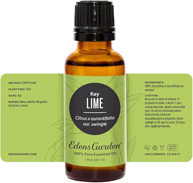 Edens Garden Lime- Key Essential Oil- 100% Pure Premium Grade, Undiluted, Natural, Therapeutic, Aromatherapy, The Best for Diffuser, Candle, Laundry, Humidifiers 30 ml (1 fl oz)