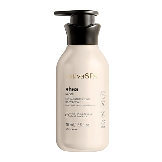 Nativa SPA Shea Moisturizing Body Lotion, Fragranced Skin Moisturizer with Purified Quinoa Drops, 13.5 Ounce
