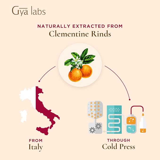 Gya Labs Clementine Essential Oil for Diffuser - 0.34 Fl Oz - 100% Pure Natural Clementine Oil for Dewy Skin, Massage, Candles Aromatherapy & Making Scent - Vitamin C