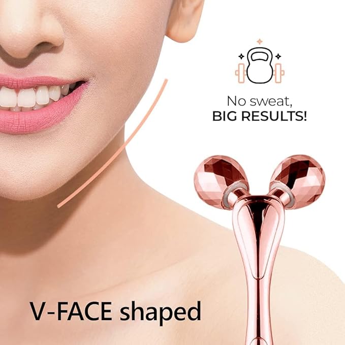 DIDIER LAB Sincero Salon 3D Face Roller - Face Massager for Face Lifting - Skin Tightening Massage Roller - Anti-Aging & Anti-Wrinkle Facial Massager Eye Roller - Massage Tool - Face Roller Massager