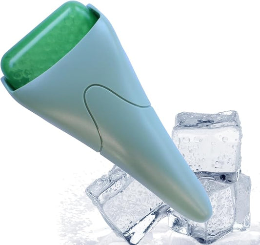 Ancloy Ice Roller for Face, Eyes, and Body, Reduce Puffiness, Pain Relief, Massage Roller for Muscle Tension, Facial and Body Skin Care Tool., for Women, Men, Kids, Gift (Green)
