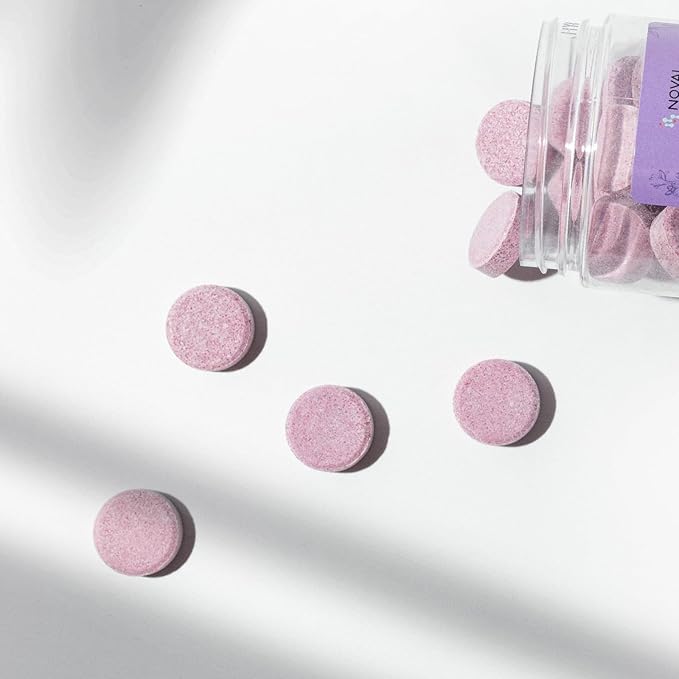 NOVAL Pedicure Spa Tablet - Fast Dissolving, Gentle & Portable Foot Soak for Softening Calluses & Hydrating Skin, Lavender Scent