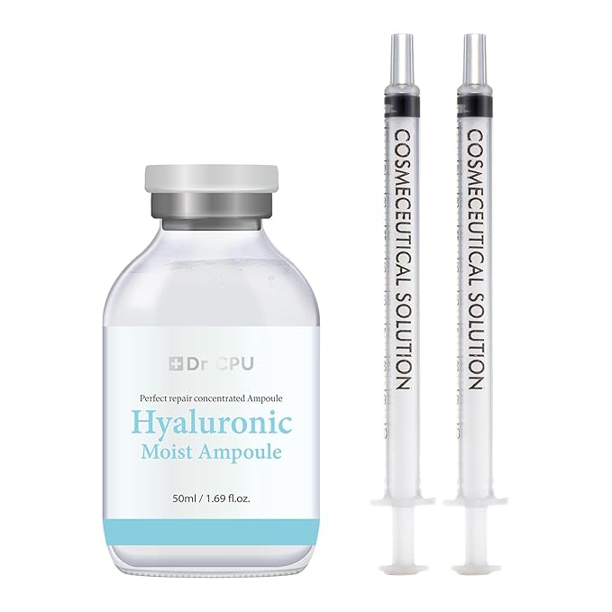 Hyaluronic moisturizer ampoule dry skin face neck woman hyaluronic acid hydrating serum Korean Beauty skincare 1.69oz