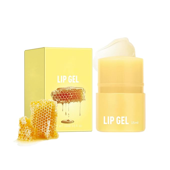 Lip Gel-Honey Moisturizing Lip Balm Lip Mask Soften & Plumping Lips, Long-Lasting Nourishing Moisturizing Lip Balm for Lip Care & Dry Lips, 0.52Oz